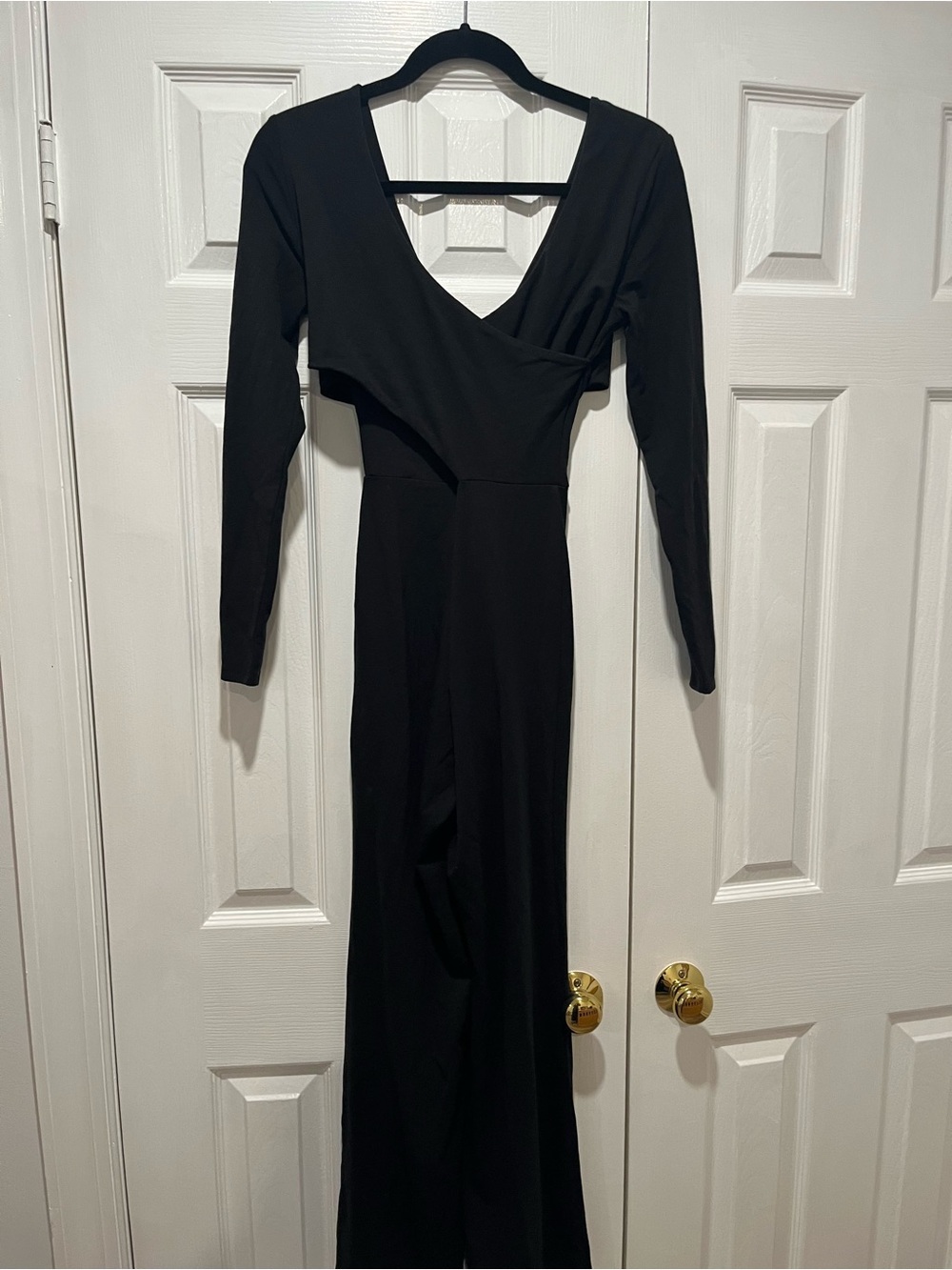 Chaser Black Long-Sleeve Jumpsuit